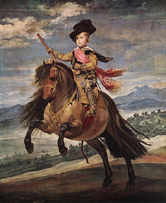 VELAZQUEZ, Diego Rodriguez de Silva y Prince Baltasar Carlos on Horseback kh